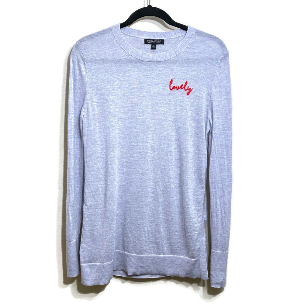 Banana Republic Lovely Embroidered Sweater